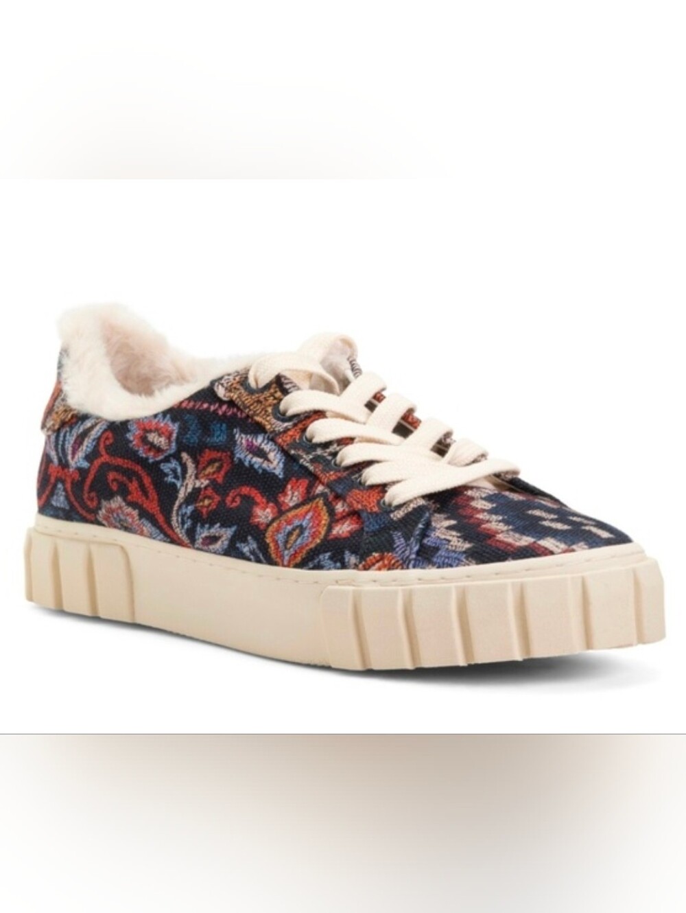 FARM Rio Blue Ainika Tapestry Sneakers Womens Size 7.5 And 8.5